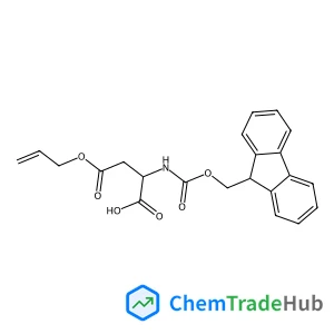 (2S)-2-{[(Allyloxy)carbonyl]amino}-4-(9H-fluoren-9-ylmethoxy)-4-oxobutanoic acid (non-preferred name)