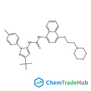 3-[3-tert-butyl-1-(4-methylphenyl)-1H-pyrazol-5-yl]-1-{4-[2-(morpholin-4-yl)ethoxy]naphthalen-1-yl}urea
