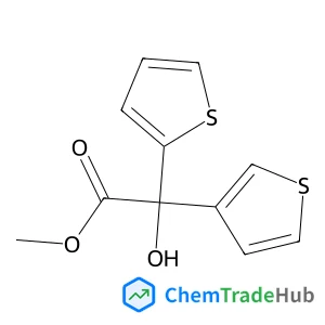 Methyl hydroxy(2-thienyl)3-thienylacetate structure