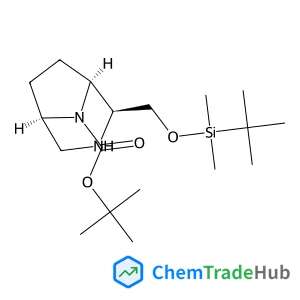 3,8-Diazabicyclo[3.2.1]octane-8-carboxylic acid, 2-[[[(1,1-dimethylethyl)dimethylsilyl]oxy]methyl]-, 1,1-dimethylethyl ester, (1S,2S,5R)-