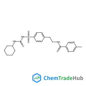 N-(2-{4-[(Cyclohexylcarbamoyl)sulfamoyl]phenyl}ethyl)-5-methyl-2-pyrazinecarboxamide