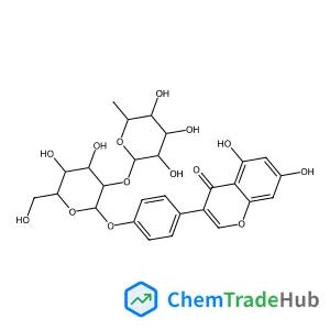 4-(5,7-Dihydroxy-4-oxo-4H-chromen-3-yl)phenyl 2-O-(6-deoxy-alpha-L-mannopyranosyl)-beta-D-glucopyranoside