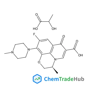 (3S)-9-Fluoro-3-methyl-10-(4-methyl-1-piperazinyl)-7-oxo-2,3-dihydro-7H-[1,4]oxazino[2,3,4-ij]quinoline-6-carboxylic acid - 2-hydroxypropanoic acid (1:1)