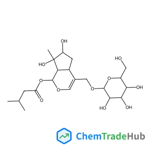 (1S,4aS,6S,7S,7aS)-4-[(beta-D-Glucopyranosyloxy)methyl]-6,7-dihydroxy-7-methyl-1,4a,5,6,7,7a-hexahydrocyclopenta[c]pyran-1-yl 3-methylbutanoate