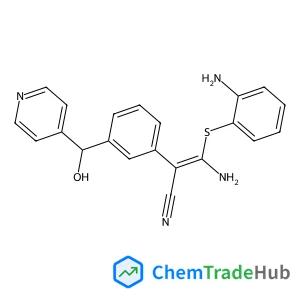 3-Amino-3-(2-amino-phenylsulfanyl)-2-[3-(hydroxy-pyridin-4-yl-methyl)-phenyl]-acrylonitrile