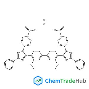 3,3'-(3,3'-Dimethoxy-4,4'-biphenyldiyl)bis[2-(4-nitrophenyl)-5-phenyl-2H-tetrazol-3-ium] dichloride