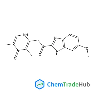 2-{[(6-Methoxy-1H-benzimidazol-2-yl)sulfinyl]methyl}-3,5-dimethyl-4(1H)-pyridinone