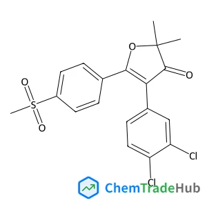 4-(3,4-Dichlorophenyl)-2,2-dimethyl-5-[4-(methylsulfonyl)phenyl]-3(2H)-furanone