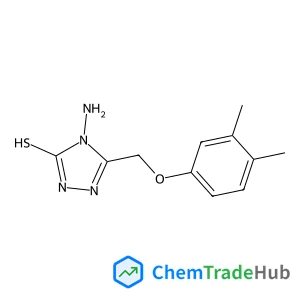 4-Amino-5-[(3,4-dimethylphenoxy)methyl]-2,4-dihydro-3H-1,2,4-triazole-3-thione structure