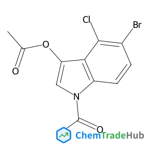 1-Acetyl-5-bromo-4-chloro-1H-indol-3-yl acetate
