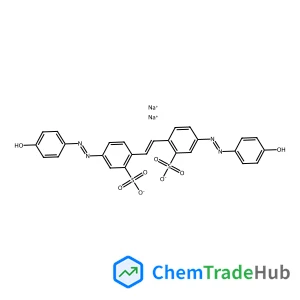 Disodium 2,2'-[(E)-1,2-ethenediyl]bis{5-[(E)-(4-hydroxyphenyl)diazenyl]benzenesulfonate}
