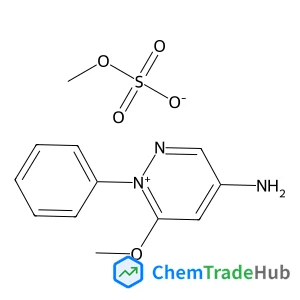 4-Amino-6-methoxy-1-phenylpyridazin-1-ium methyl sulfate