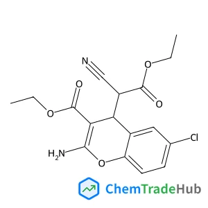 Ethyl 2-amino-6-chloro-4-(1-cyano-2-ethoxy-2-oxoethyl)-4H-chromene-3-carboxylate