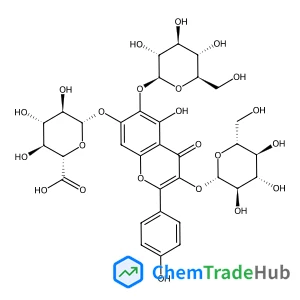 3,6-Bis(beta-D-glucopyranosyloxy)-5-hydroxy-2-(4-hydroxyphenyl)-4-oxo-4H-chromen-7-yl beta-D-glucopyranosiduronic acid