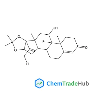 (4aS,4bR,5S,6aS,6bS,9aR,10aS,10bS)-6b-(Chloroacetyl)-4b-fluoro-5-hydroxy-4a,6a,8,8-tetramethyl-3,4,4a,4b,5,6,6a,6b,9a,10,10a,10b,11,12-tetradecahydro-2H-naphtho[2',1':4,5]indeno[1,2-d][1,3]dioxol-2-on
e