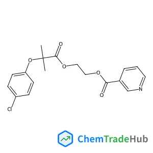 2-{[2-(4-Chlorophenoxy)-2-methylpropanoyl]oxy}ethyl nicotinate