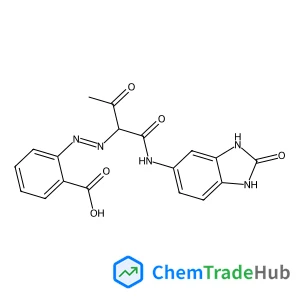 2-[(E)-{1,3-Dioxo-1-[(2-oxo-2,3-dihydro-1H-benzimidazol-5-yl)amino]-2-butanyl}diazenyl]benzoic acid