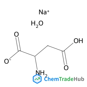 Sodium (2S)-2-amino-3-carboxypropanoate hydrate (1:1:1)