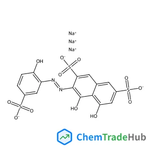 2,7-Naphthalenedisulfonic acid,4,5-dihydroxy-3-[(2-hydroxy-5-sulfophenyl)azo]-, trisodium salt