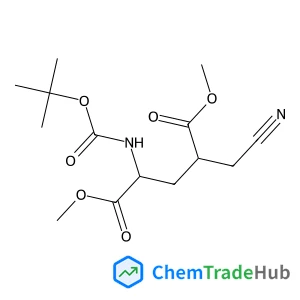 (4R)-N-(tert-Butyloxycarbonyl)-4-(cyanomethyl)-L-glutamic Acid 1,5-Dimethyl Ester (4R)-N-(tert-Butyloxycarbonyl)-4-(cyanomethyl)-L-glutamic Acid 1,5-Dimethyl Ester