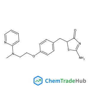 2-Amino-5-(4-{2-[methyl(2-pyridinyl)amino]ethoxy}benzyl)-1,3-thiazol-4(5H)-one