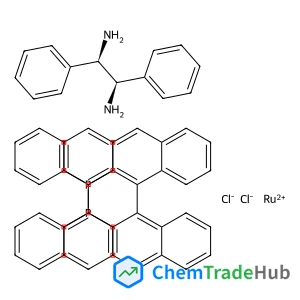 1,2-Ethanediamine, 1,2-diphenyl-, ruthenium(2+) salt, (1R,2R)-, compd. with 1,1'-[1,1'-binaphthalene]-2,2'-diylbis[1,1-diphenylphosphine], hydrochloride (1:1:1:2)