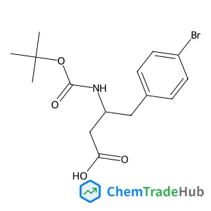 (3R)-4-(4-Bromophenyl)-3-({[(2-methyl-2-propanyl)oxy]carbonyl}amino)butanoic acid