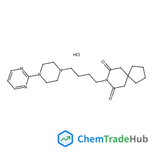 8-{4-[4-(2-Pyrimidinyl)-1-piperazinyl]butyl}-8-azaspiro[4.5]decane-7,9-dione hydrochloride (1:1)