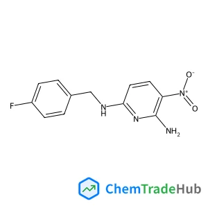 N~6~-(4-Fluorobenzyl)-3-nitro-2,6-pyridinediamine N~6~-(4-Fluorobenzyl)-3-nitro-2,6-pyridinediamine