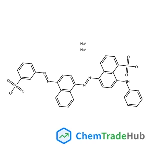 Disodium 8-anilino-5-({4-[(3-sulfonatophenyl)diazenyl]-1-naphthyl}diazenyl)-1-naphthalenesulfonate