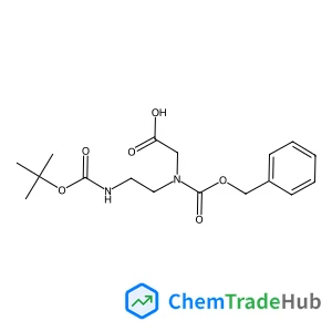 N-[(Benzyloxy)carbonyl]-N-[2-({[(2-methyl-2-propanyl)oxy]carbonyl}amino)ethyl]glycine