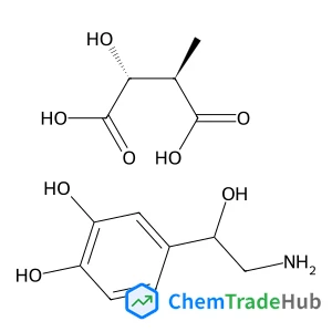 (2R,3R)-2-Hydroxy-3-methylsuccinic acid - 4-(2-amino-1-hydroxyethyl)-1,2-benzenediol (1:1) (2R,3R)-2-Hydroxy-3-methylsuccinic acid - 4-(2-amino-1-hydroxyethyl)-1,2-benzenediol (1:1)