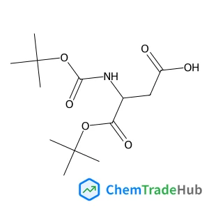 (3S)-4-[(2-Methyl-2-propanyl)oxy]-3-({[(2-methyl-2-propanyl)oxy]carbonyl}amino)-4-oxobutanoic acid