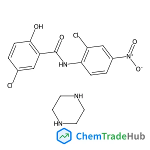 5-Chloro-N-(2-chloro-4-nitrophenyl)-2-hydroxybenzamide - piperazine (1:1)