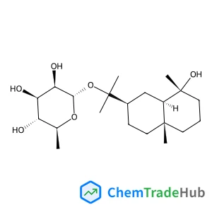 2-[(2R,4aR,8R,8aR)-8-Hydroxy-4a,8-dimethyldecahydro-2-naphthalenyl]-2-propanyl 6-deoxy-alpha-L-mannopyranoside