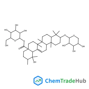 1-O-[(3beta)-3-(alpha-L-Arabinopyranosyloxy)-19-hydroxy-28-oxours-12-en-28-yl]-beta-D-glucopyranose