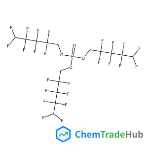 Tris(2,2,3,3,4,4,5,5-octafluoropentyl) phosphate structure