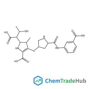 (4R,5S)-5-((1S,2R)-1-Carboxy-2-hydropropyl)-3-(((3S,5S)-5-((3-carboxyphenyl)carbamoyl)pyrrolidin-3-yl)thio)-4-methyl-4,5-dihydro-1H-pyrrole-2-carboxylic Acid