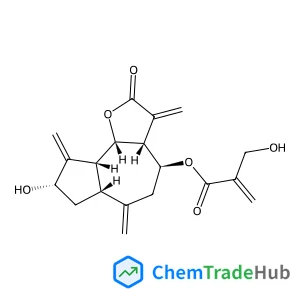 (3aR,4S,6aR,8S,9aR,9bS)-8-Hydroxy-3,6,9-tris(methylene)-2-oxododecahydroazuleno[4,5-b]furan-4-yl 2-(hydroxymethyl)acrylate