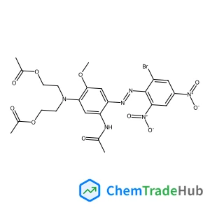 ({5-Acetamido-4-[(2-bromo-4,6-dinitrophenyl)diazenyl]-2-methoxyphenyl}imino)di-2,1-ethanediyl diacetate