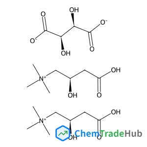 Bis[(2R)-3-carboxy-2-hydroxy-N,N,N-trimethyl-1-propanaminium] (2R,3R)-2,3-dihydroxysuccinate