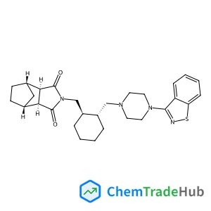 (1R,2S,6R,7S)-4-{[(1R,2R)-2-{[4-(1,2-Benzothiazol-3-yl)-1-piperazinyl]methyl}cyclohexyl]methyl}-4-azatricyclo[5.2.1.0~2,6~]decane-3,5-dione