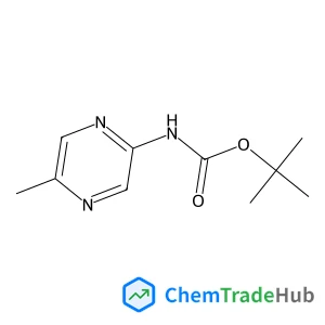 tert-butyl N-(5-methylpyrazin-2-yl)carbamate structure