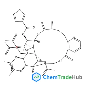 (1S,3R,15S,18S,19R,20R,21R,22S,23R,24R,25R,26S)-20,22,23,25-Tetraacetoxy-21-(acetoxymethyl)-26-hydroxy-3,15,26-trimethyl-6,16-dioxo-2,5,17-trioxa-11-azapentacyclo[16.7.1.0~1,21~.0~3,24~.0~7,12~]hexaco
sa-7,9,11-trien-19-yl 3-furoate