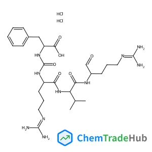 N~2~-[(1-Carboxy-2-phenylethyl)carbamoyl]-N~5~-(diaminomethylene)-L-ornithyl-N-{5-[(diaminomethylene)amino]-1-oxo-2-pentanyl}-L-valinamide dihydrochloride