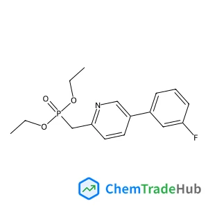 Diethyl {[5-(3-fluorophenyl)-2-pyridinyl]methyl}phosphonate