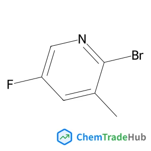 2-Bromo-5-fluoro-3-methylpyridine structure