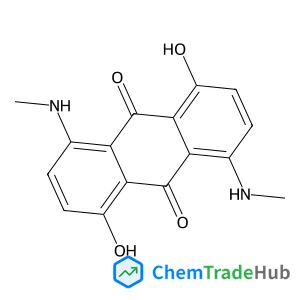 1,5-Dihydroxy-4,8-bis(methylamino)-9,10-anthraquinone structure