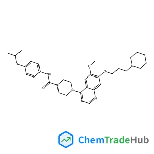 N-(4-Isopropoxyphenyl)-4-{6-methoxy-7-[3-(1-piperidinyl)propoxy]-4-quinazolinyl}-1-piperazinecarboxamide