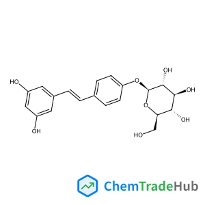 (2S,3R,4S,5S,6R)-2-[4-[(E)-2-(3,5-dihydroxyphenyl)ethenyl]phenoxy]-6-(hydroxymethyl)oxane-3,4,5-triol